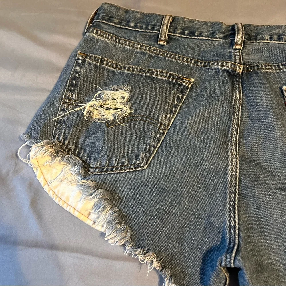 Levi’s 505 Distressed Jean Shorts